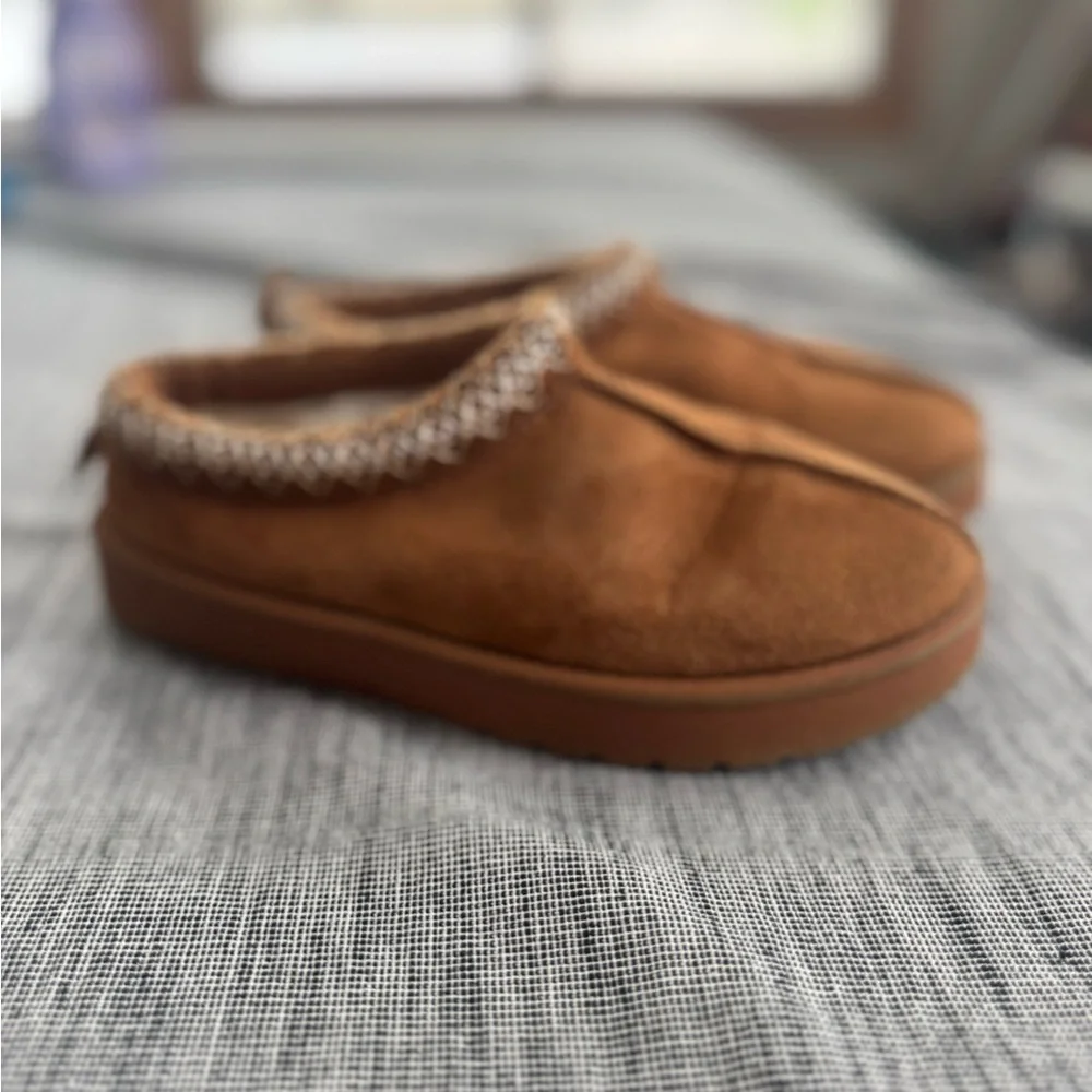Cozy Tan Kids Moccasins